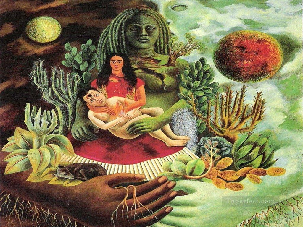 ABRAZO AMOROSO feminism Frida Kahlo Oil Paintings